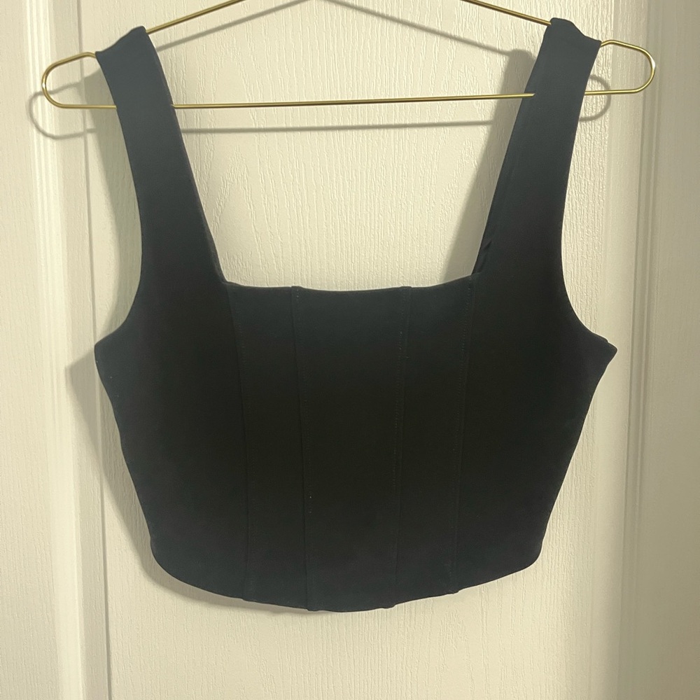 Ever New Black Crop Top